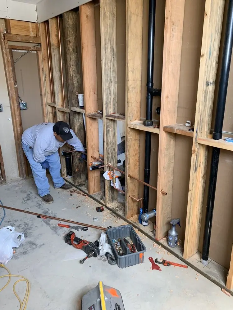 Commercial rough-in plumbing for Gas Line Repair in Ohio